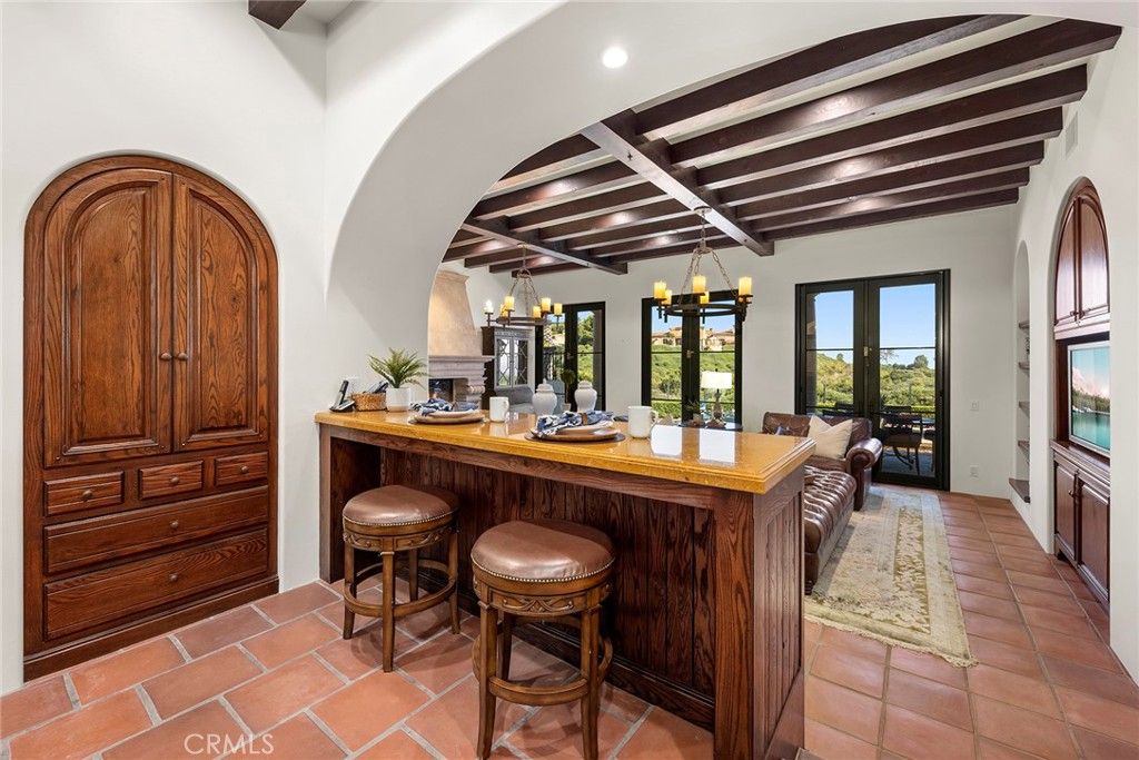 Chandelier, Interior, Recessed Lighting, Wooden Beams