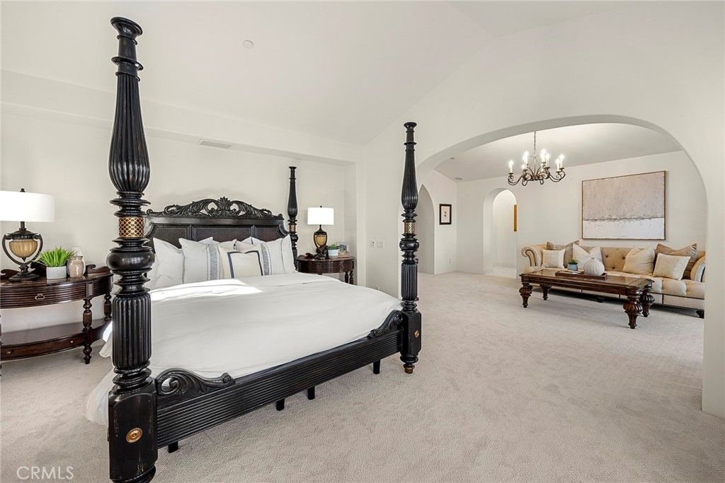 Bedroom, Chandelier, Interior