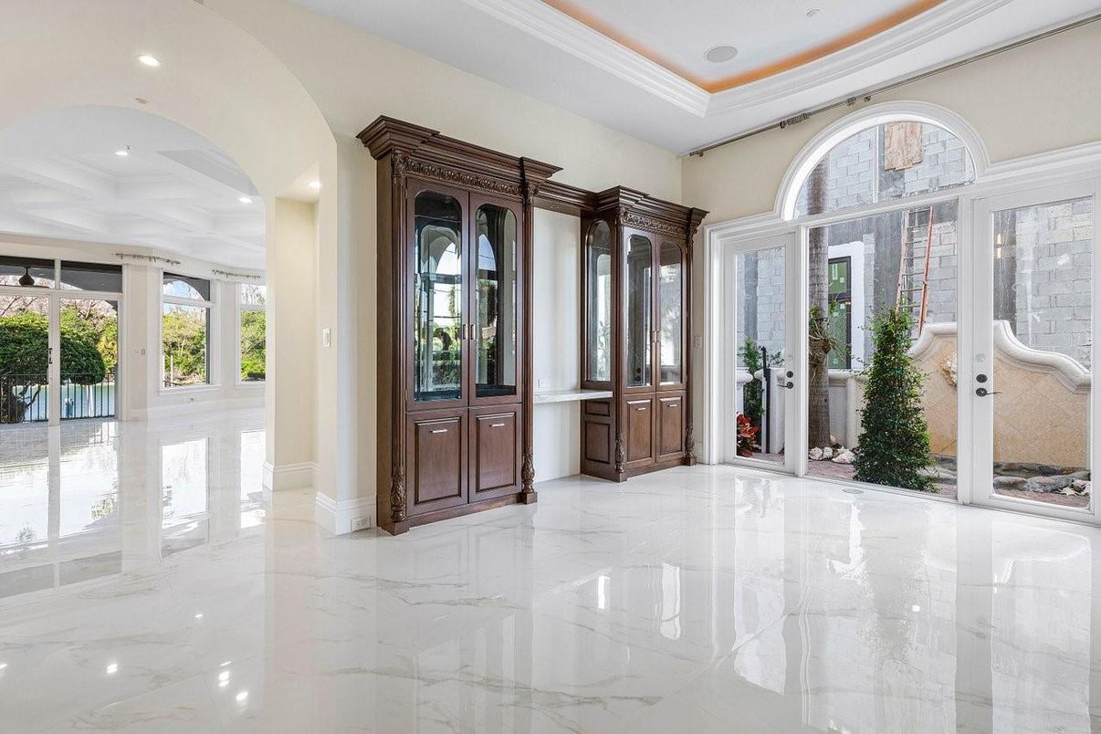 Interior, Marble, Recessed Lighting