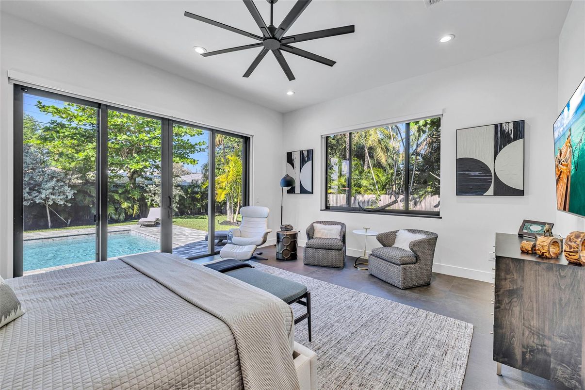 Bedroom, Interior, Recessed Lighting