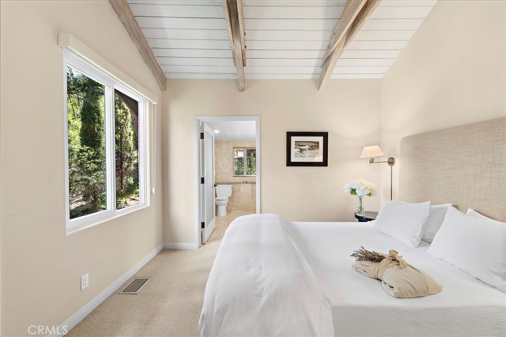 Bedroom, Interior, Wooden Beams