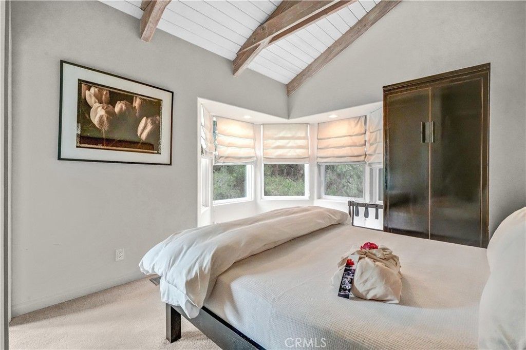 Bedroom, Interior, Recessed Lighting, Wooden Beams