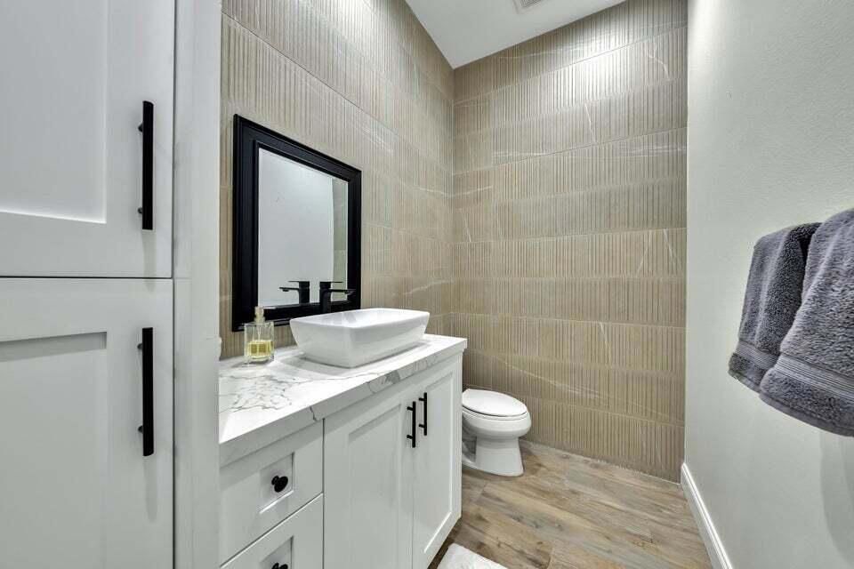 Bathroom, Interior, Wood Texture Flooring