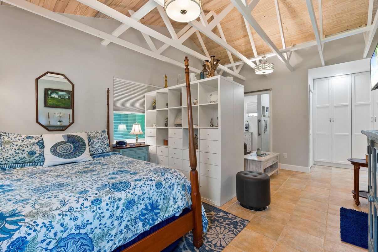 Bedroom, Interior, Wooden Ceilings