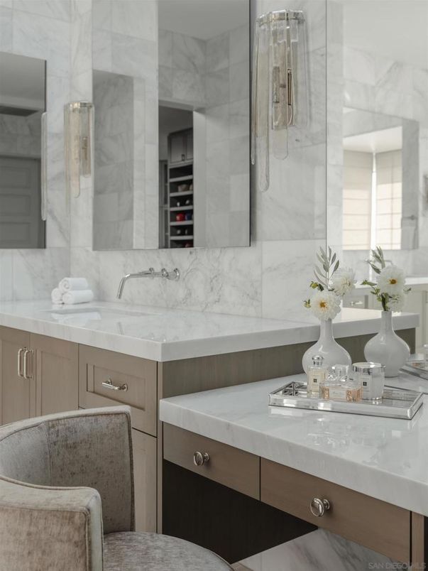 Bathroom, Interior, Marble Walls