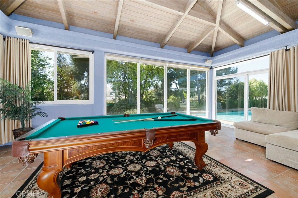 Billiard Table, Game Room, Interior, Sun Room