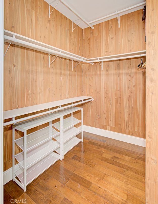 Interior, Walk-in Closets, Wood Texture Flooring, Wooden Walls