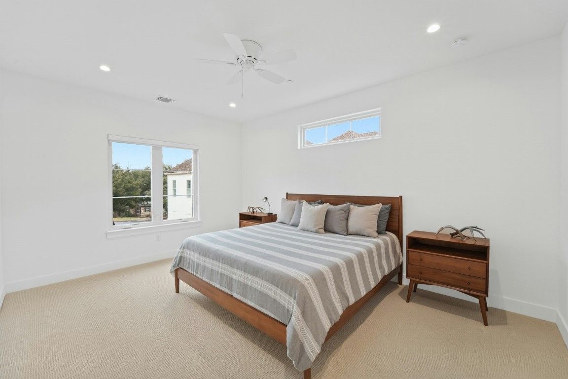 Bedroom, Interior, Recessed Lighting