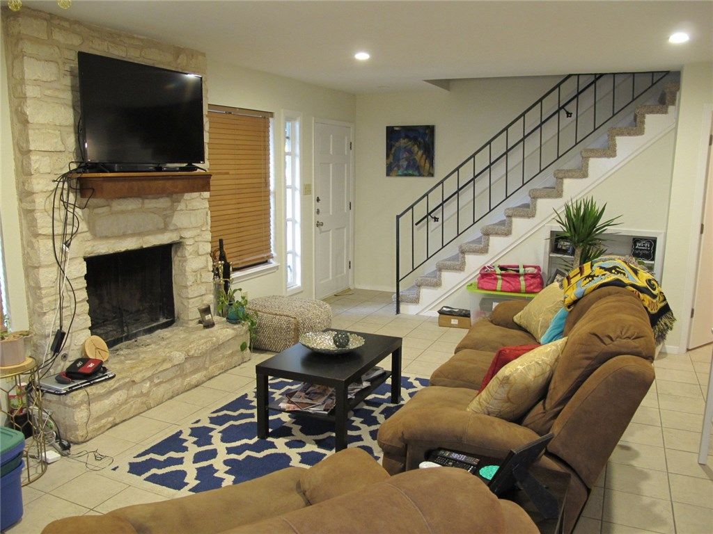 Fireplace, Interior, Living room, Recessed Lighting
