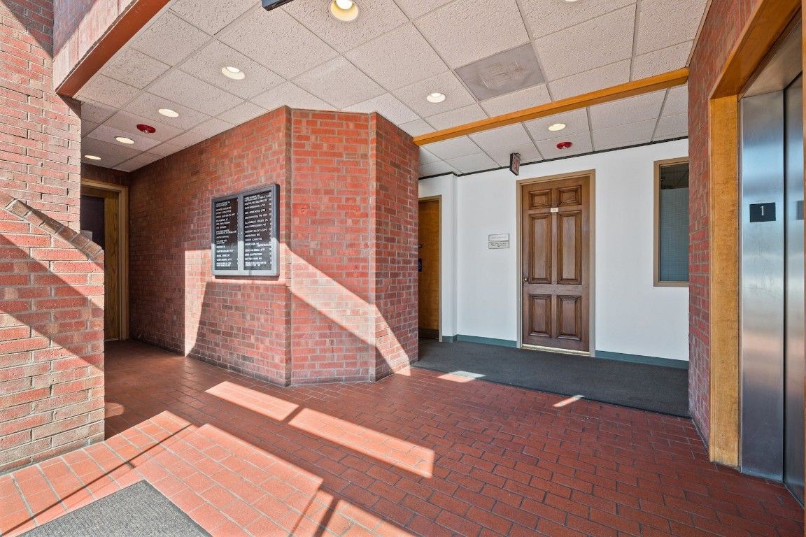 Elevator, Empty room, Interior, Recessed Lighting, Stone Walls