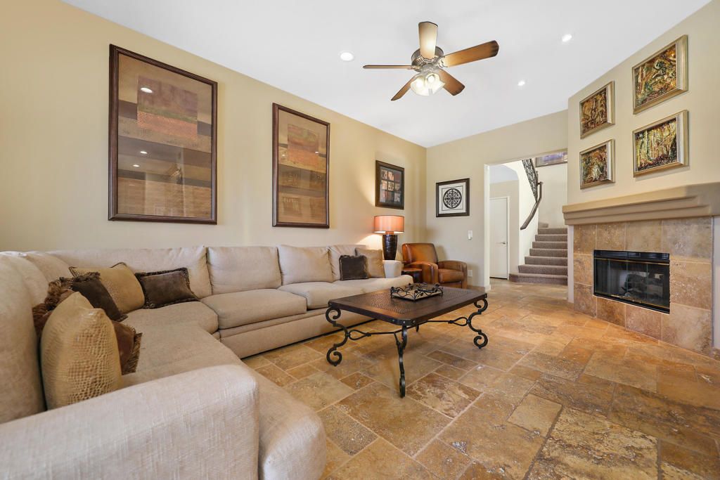 Fireplace, Interior, Living room, Recessed Lighting