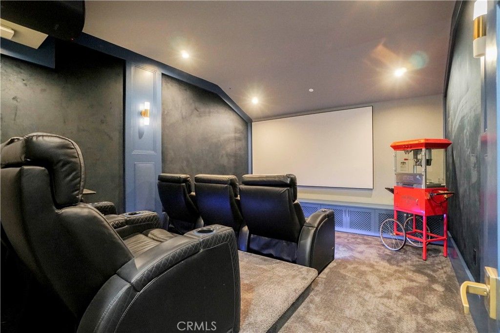 Home Theatre Room, Interior, Projection Screen, Recessed Lighting, Theatre Room
