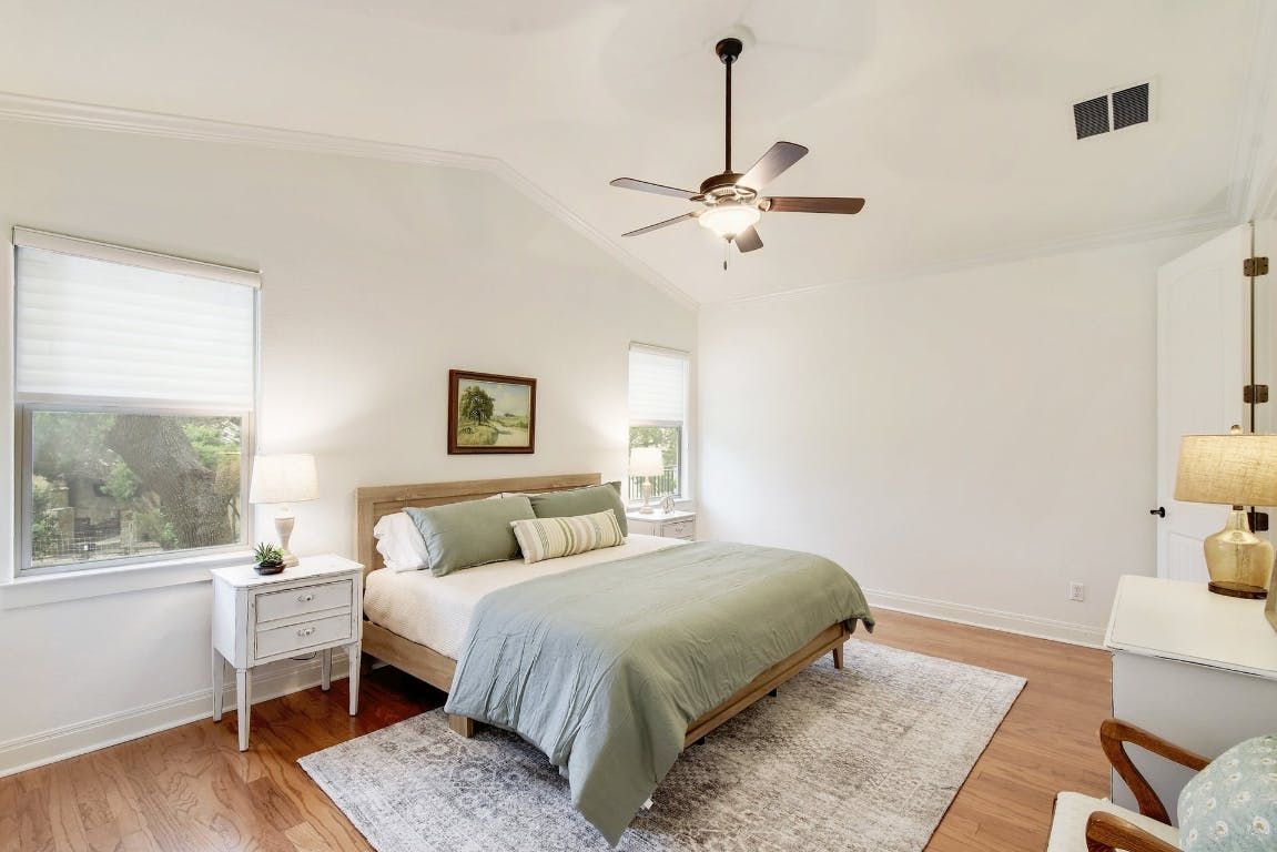 Bedroom, Interior, Wood Texture Flooring