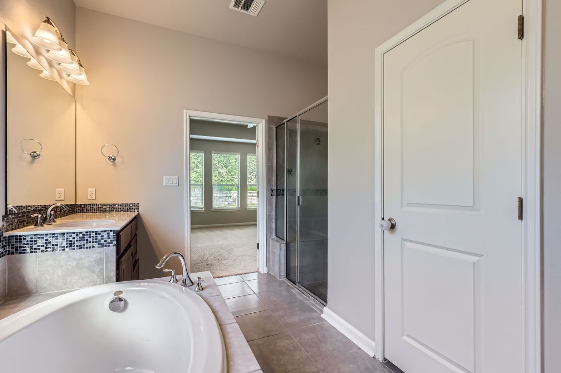 Bathroom, Dual Sink Vanities, Glass Shower, Interior