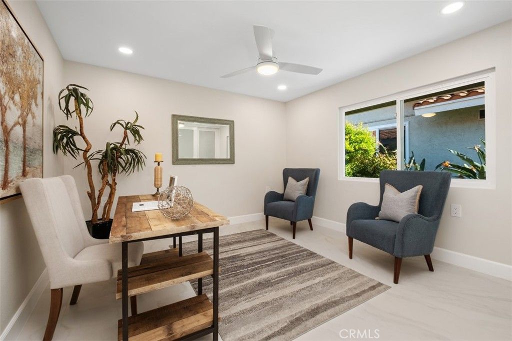 Home Office, Interior, Recessed Lighting