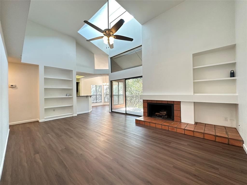 Empty room, Fireplace, Interior, Wood Texture Flooring