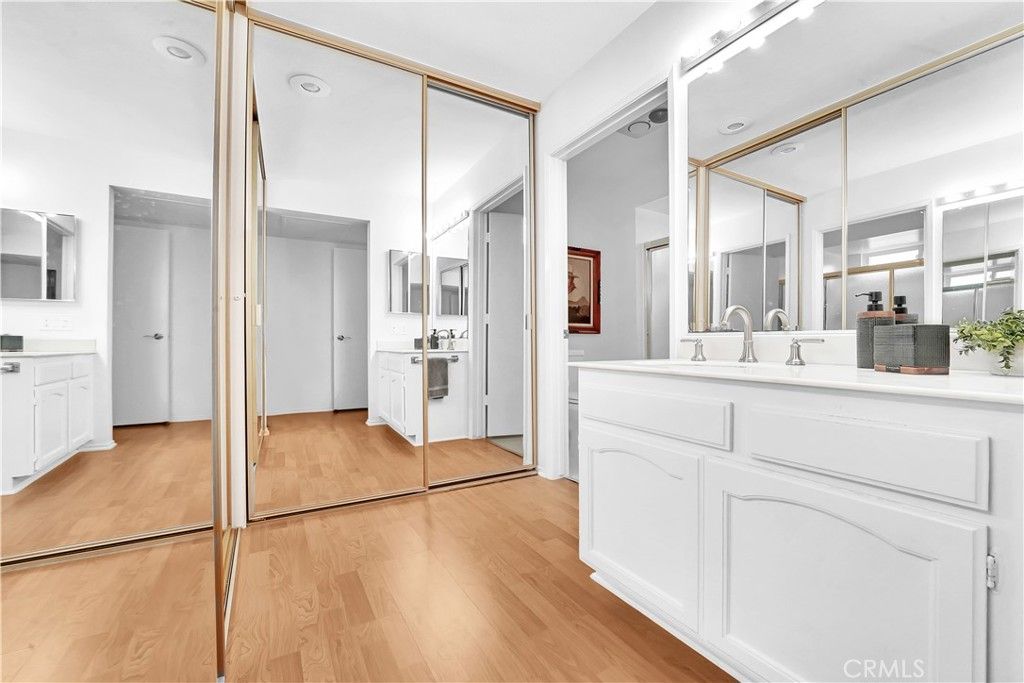 Bathroom, Glass Shower, Interior, Wood Texture Flooring