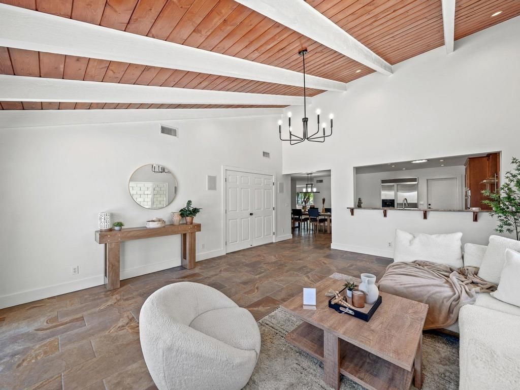 Chandelier, Interior, Wooden Beams, Wooden Ceilings