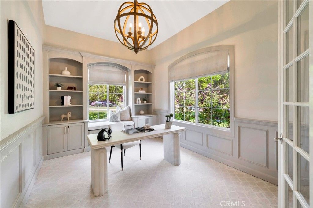 Chandelier, Home Office, Interior