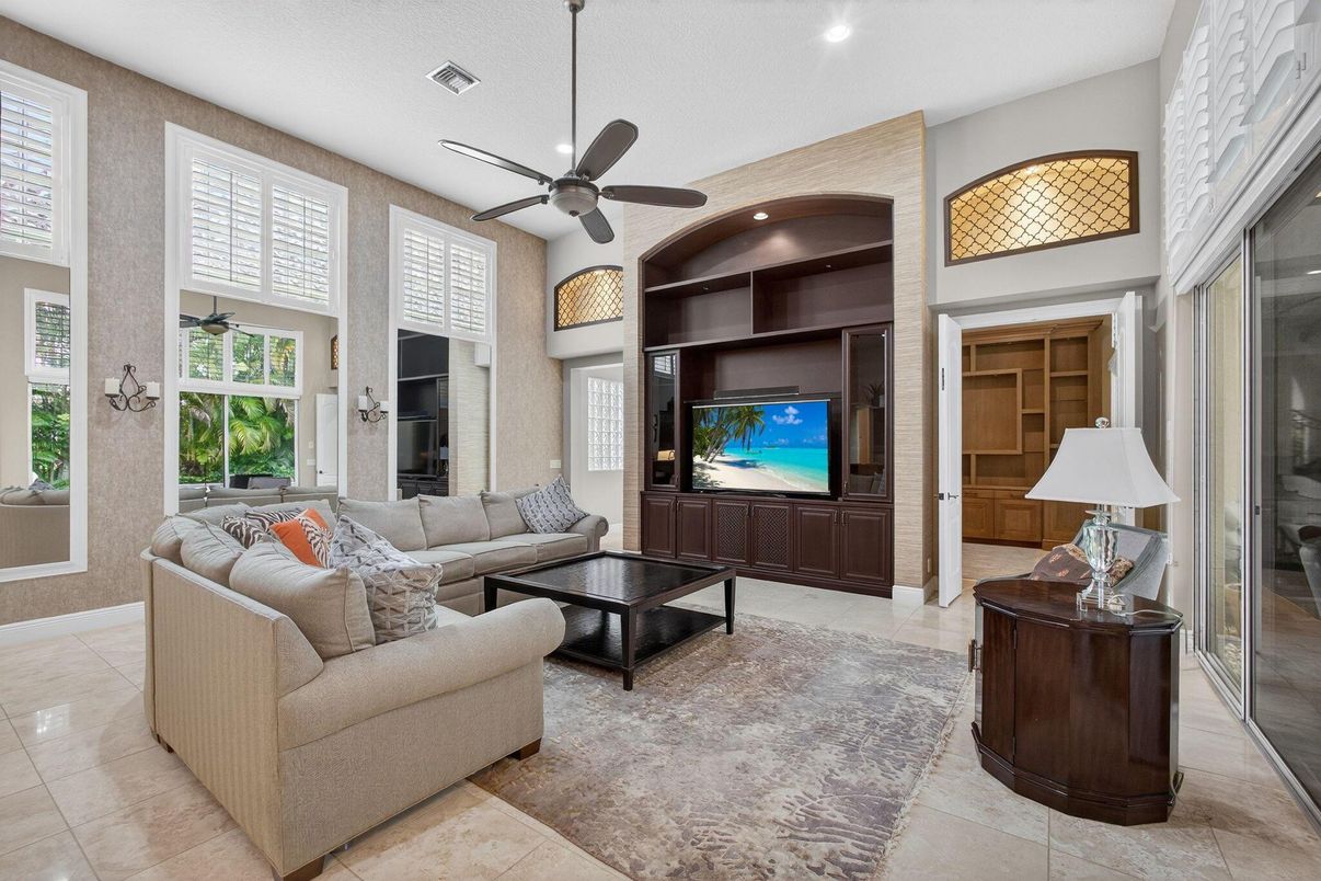 Interior, Living room, Recessed Lighting