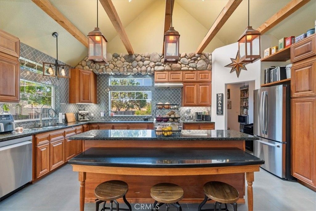 Interior, Kitchen, Pendant Lights, Stainless Steel Appliances