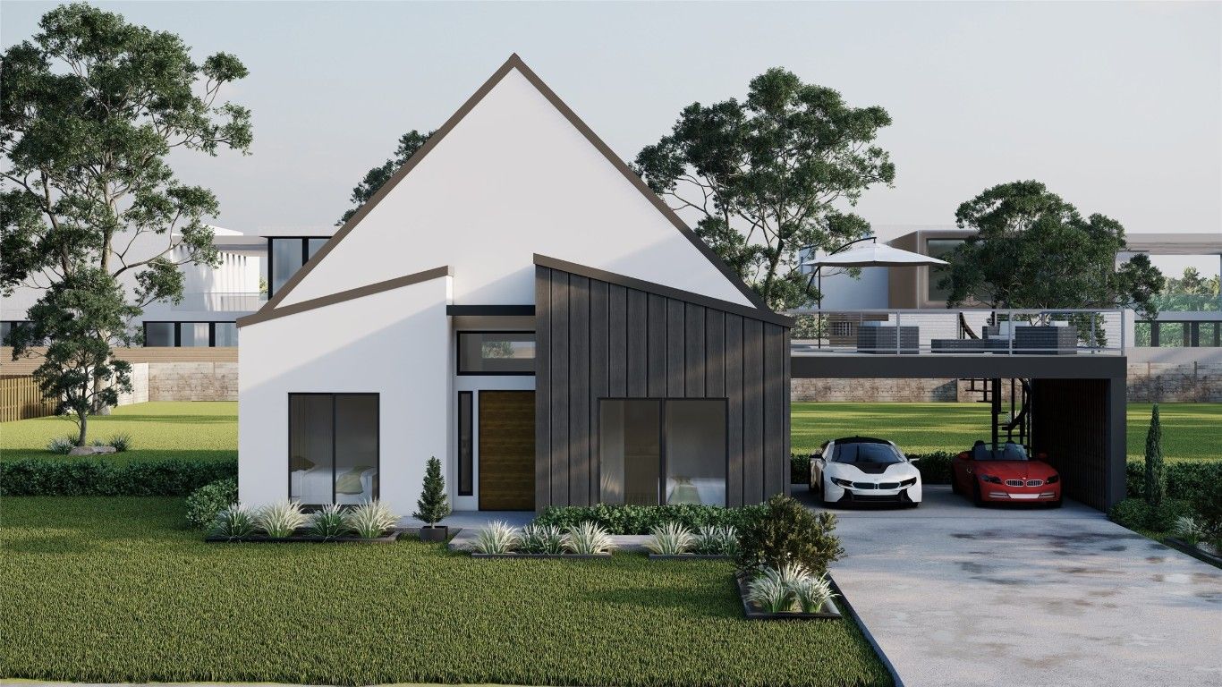 Backyard, Exterior, Facade, Modern