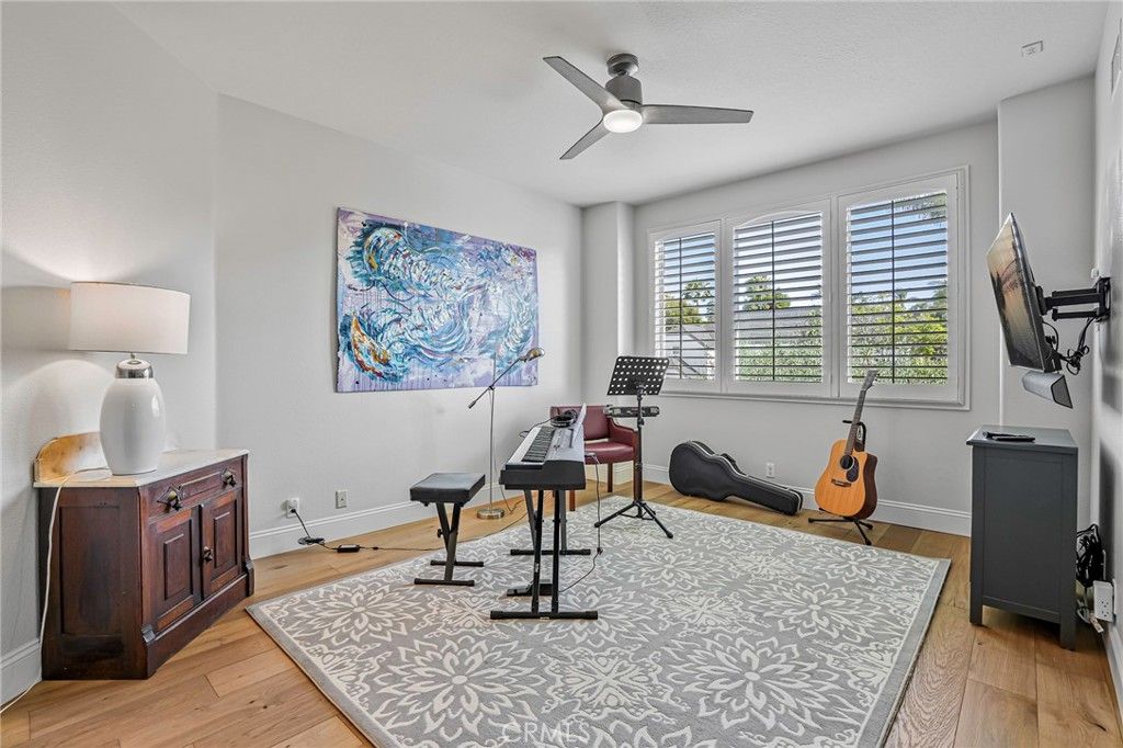 Fitness Equipment, Home Office, Interior, Wood Texture Flooring