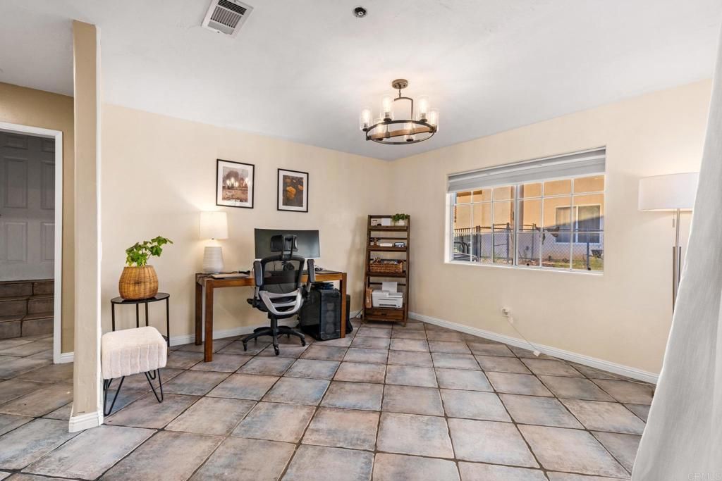 Chandelier, Home Office, Interior