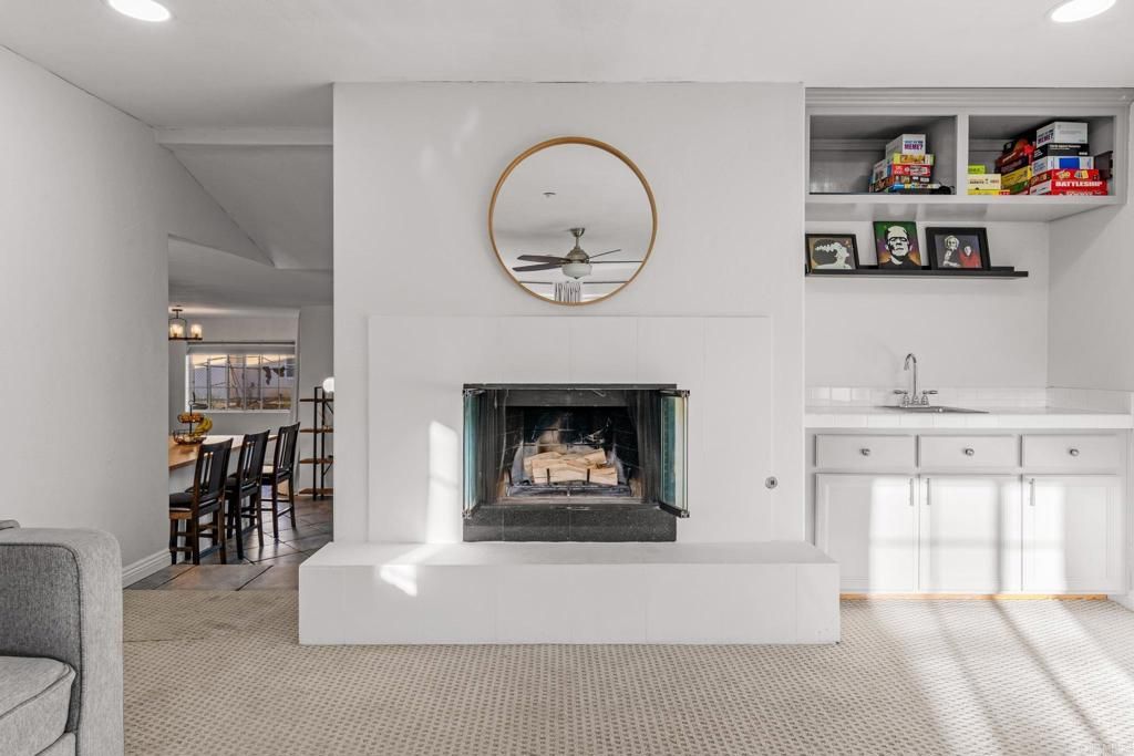 Fireplace, Interior, Recessed Lighting
