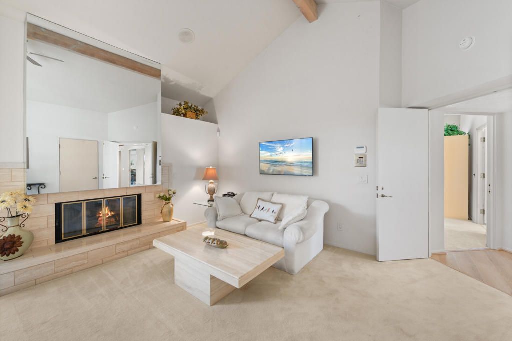 Fireplace, Interior, Living room, Wooden Beams