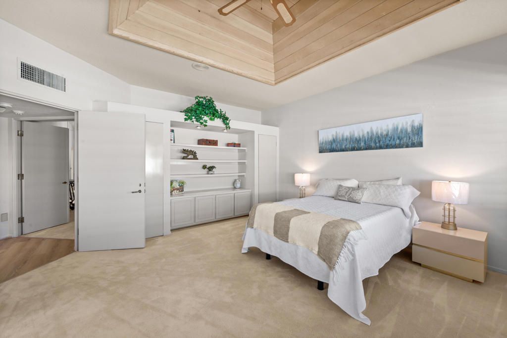 Bedroom, Interior, Wooden Ceilings, Wood Texture Flooring