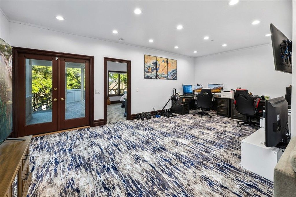 Home Office, Interior, Recessed Lighting
