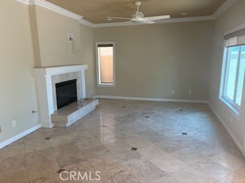 Empty room, Fireplace, Interior, Recessed Lighting