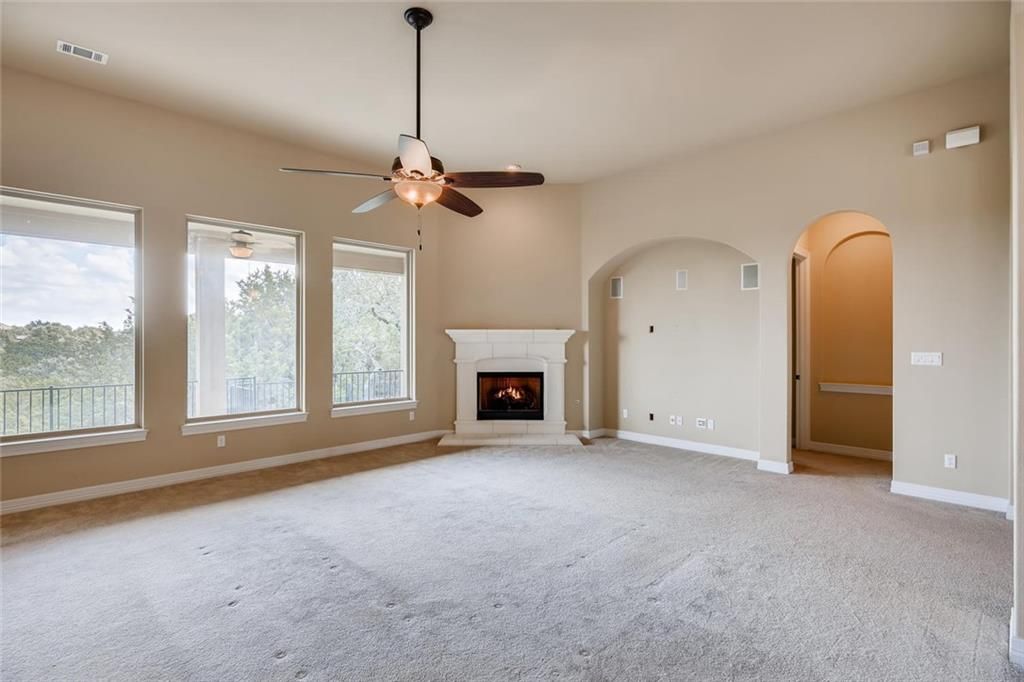 Empty room, Fireplace, Interior