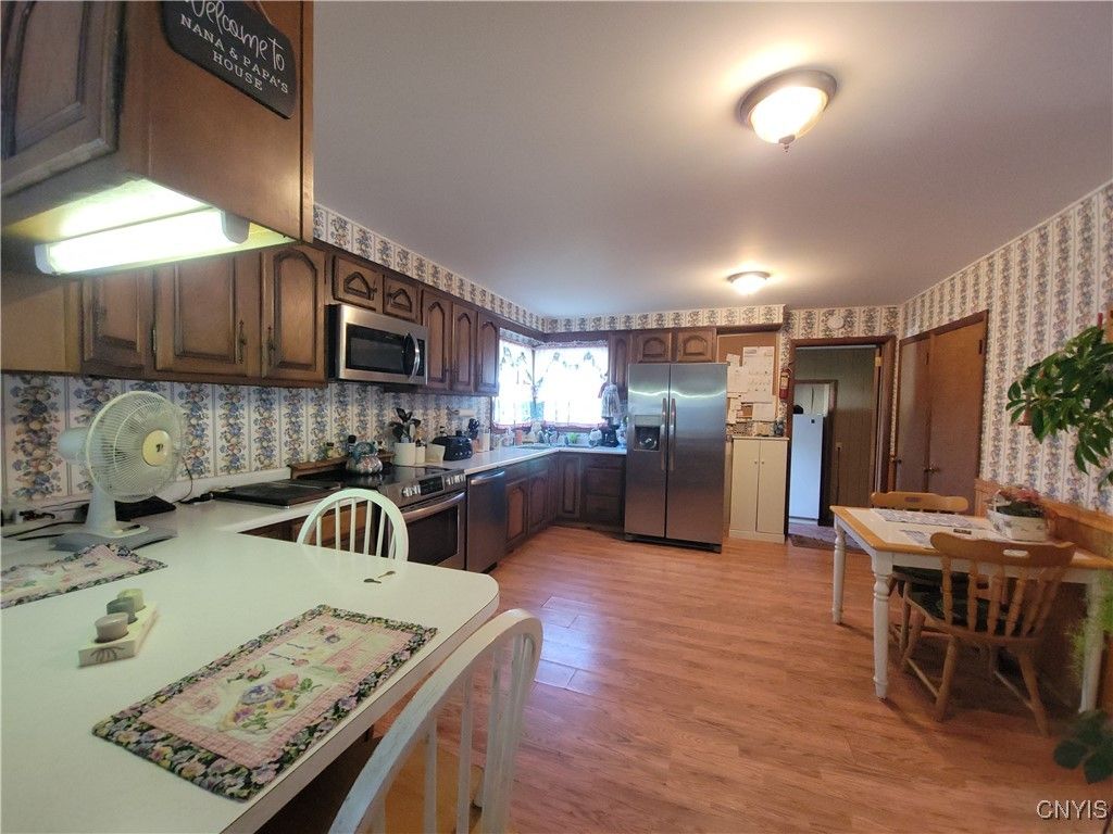 Dining room, Interior, Kitchen, Wood Texture Flooring