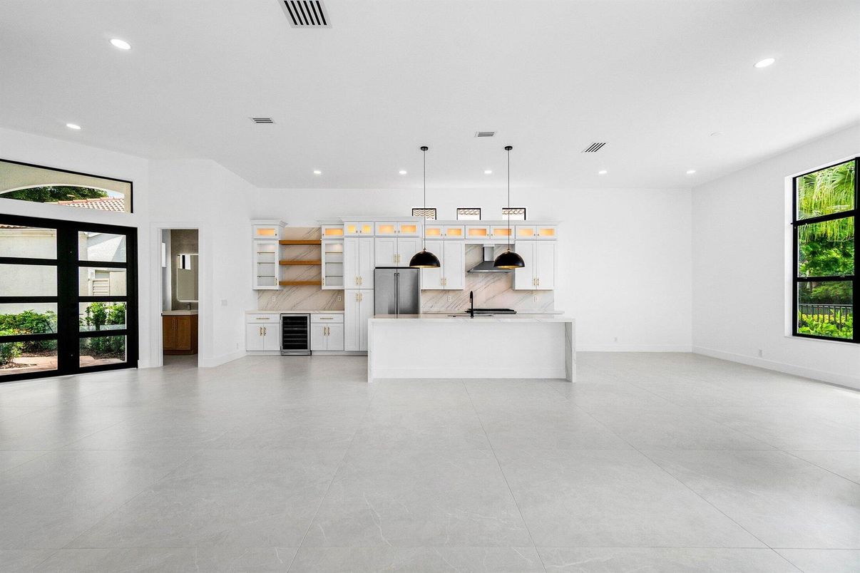 Interior, Kitchen, Pendant Lights, Recessed Lighting