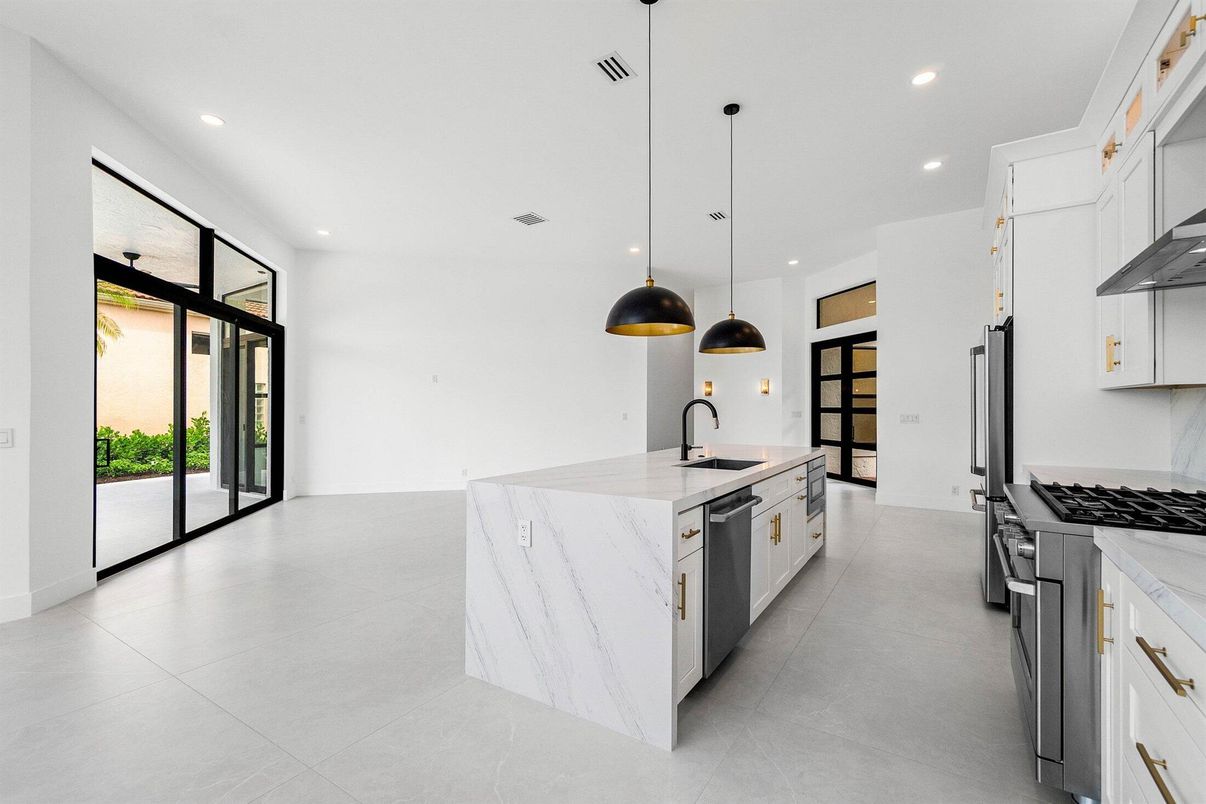 Interior, Kitchen, Pendant Lights, Recessed Lighting