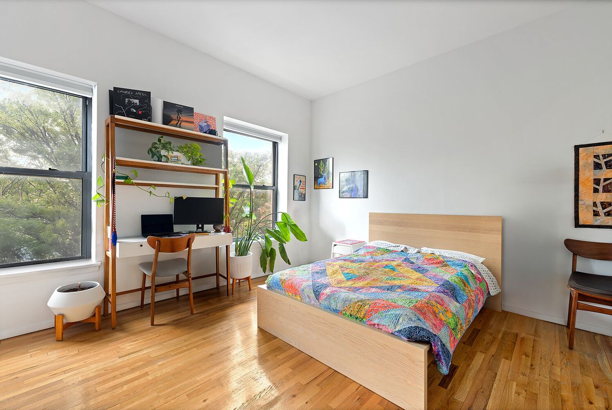 Bedroom, Home Office, Interior, Wood Texture Flooring