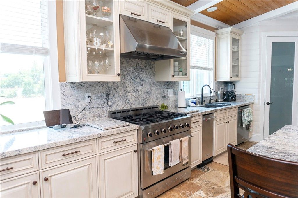 Interior, Kitchen, Stainless Steel Appliances, Wooden Ceilings