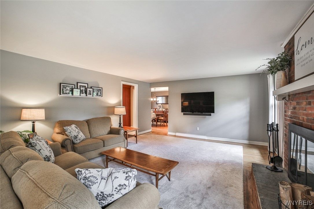 Fireplace, Interior, Living room, Stone Walls, Wood Texture Flooring