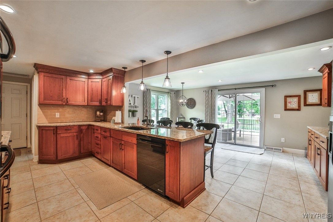 Interior, Kitchen, Pendant Lights, Recessed Lighting
