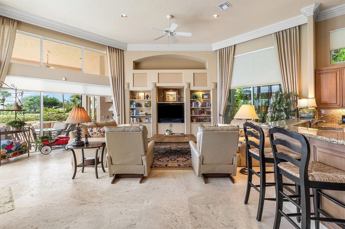 Interior, Living room, Recessed Lighting