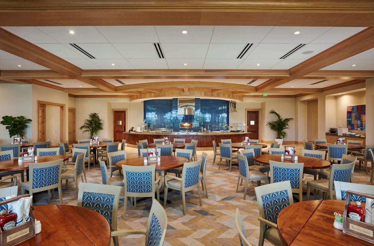 Dining room, Interior, Recessed Lighting, Wooden Beams