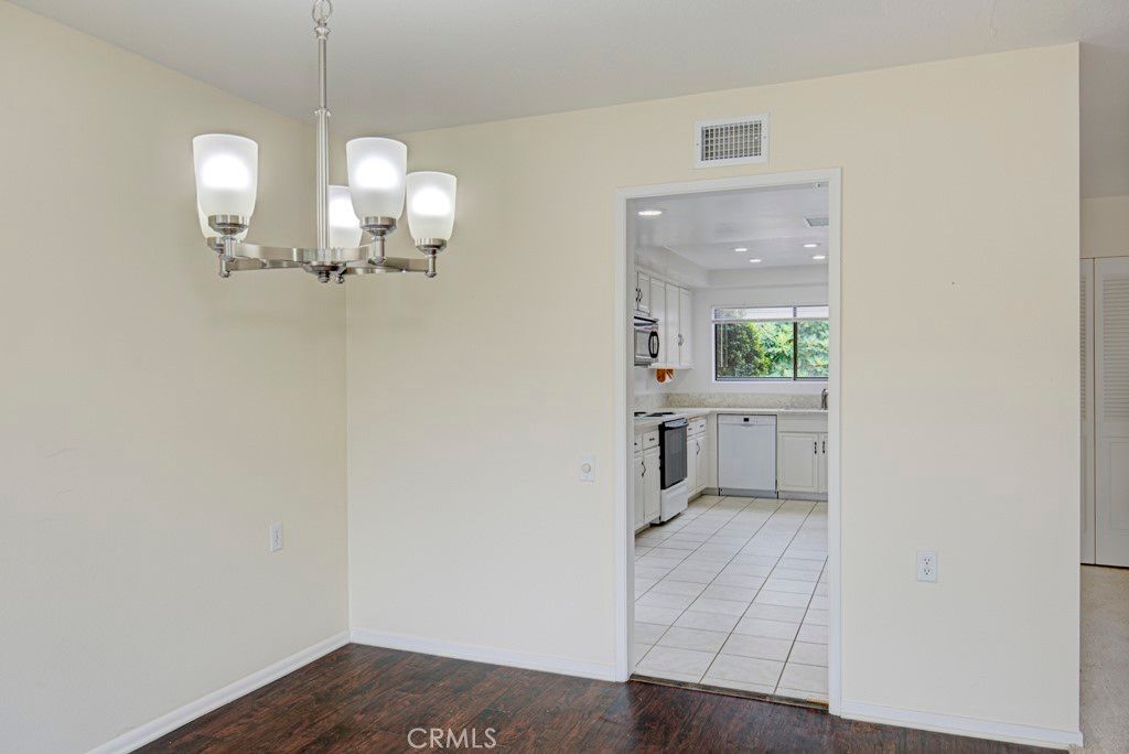 Chandelier, Interior, Kitchen, Recessed Lighting, Wood Texture Flooring