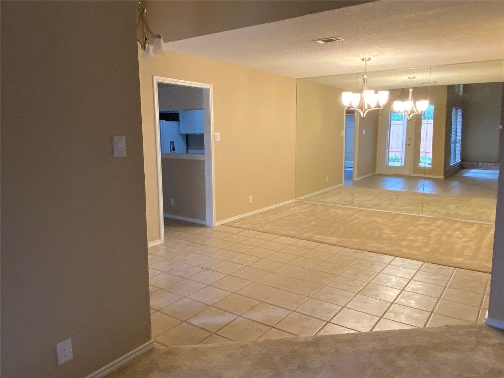 Chandelier, Empty room, Interior