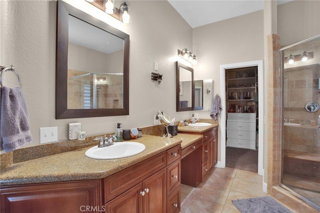 Bathroom, Dual Sink Vanities, Glass Shower, Interior