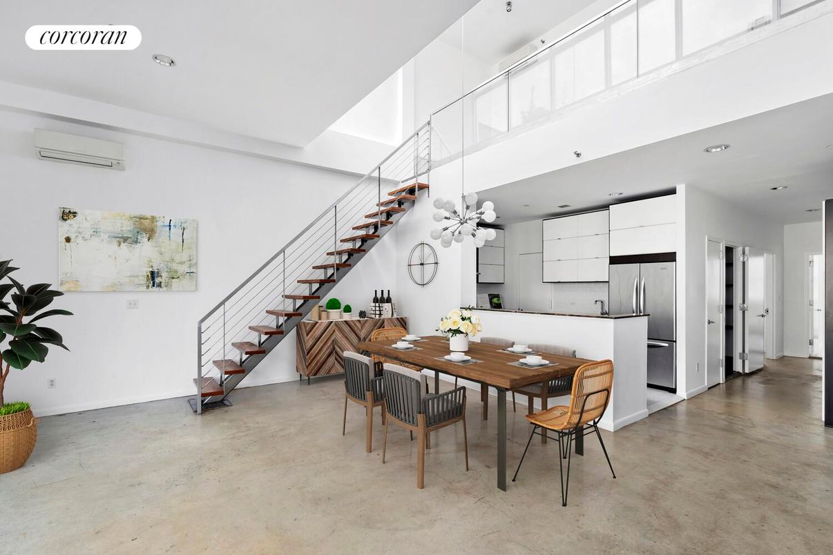 Dining room, Interior, Kitchen, Recessed Lighting, Stainless Steel Appliances