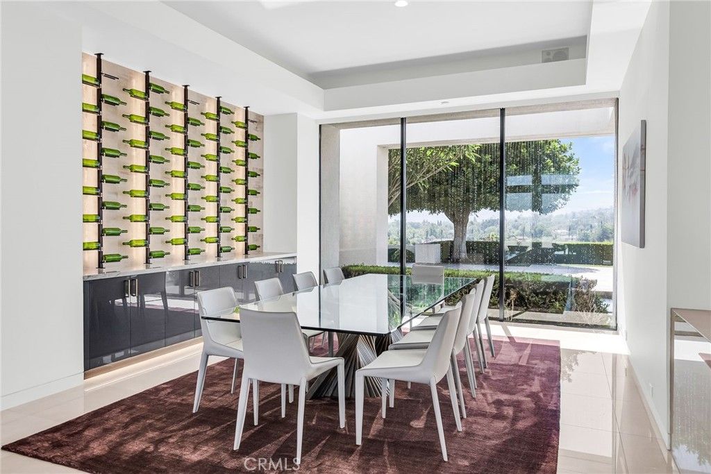Dining room, Interior, Recessed Lighting, Wine Storage