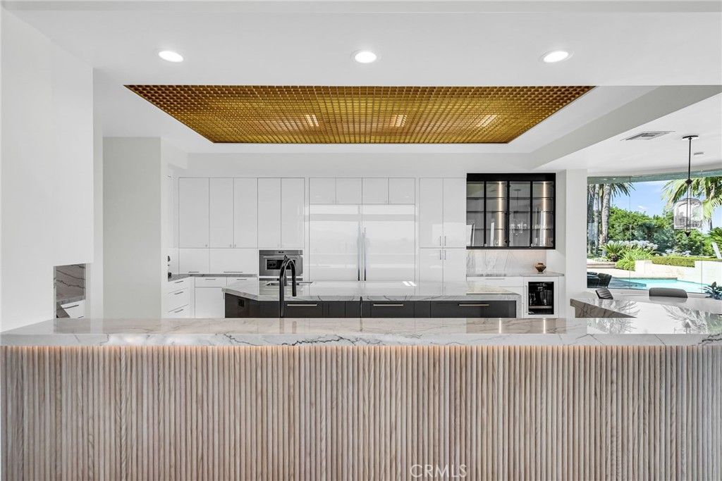 Interior, Kitchen, Recessed Lighting, Stainless Steel Appliances, Wooden Ceilings