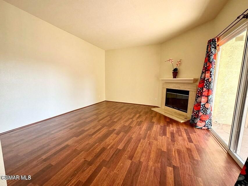 Empty room, Fireplace, Interior, Wood Texture Flooring